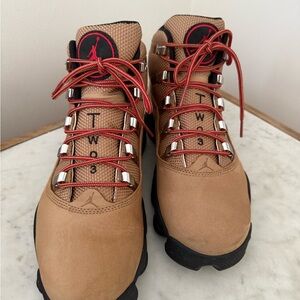 Men’s Winterized Nike Air Jordan Lace-Up Tan All Terrain Boots